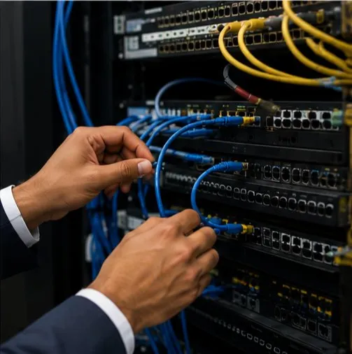 Network cabling and switch setup — Driram Group